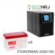 ИБП POWERMAN ONLINE 2000 Plus + Аккумуляторная батарея MNB MМ100-12