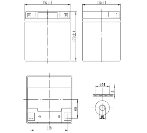 Аккумуляторная батарея Delta GX 12-45