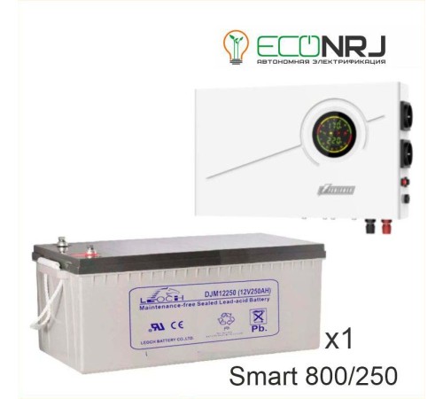 ИБП Powerman Smart 800 INV + Аккумуляторная батарея LEOCH DJM12250