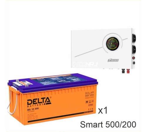 ИБП Powerman Smart 500 INV + Аккумуляторная батарея Delta GEL 12-200