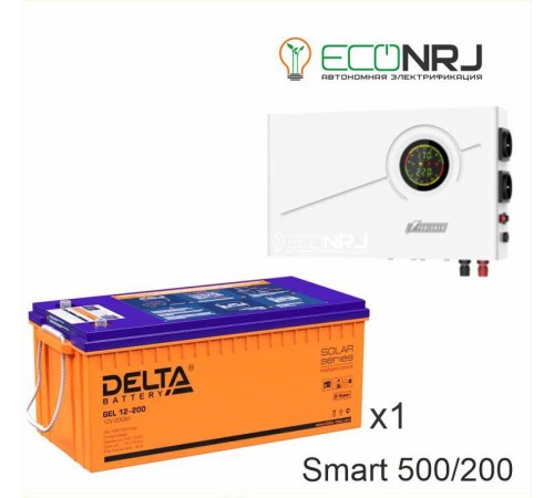 ИБП Powerman Smart 500 INV + Аккумуляторная батарея Delta GEL 12-200