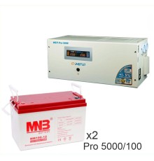 Энергия PRO-5000 + Аккумуляторная батарея MNB MМ100-12