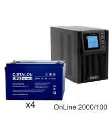 ИБП POWERMAN ONLINE 2000 Plus + ETALON CHRL 12-100