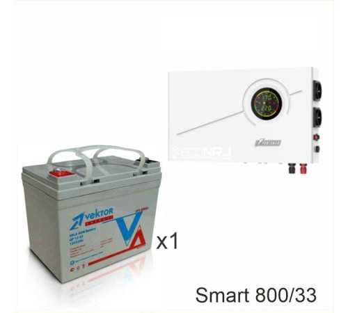 ИБП Powerman Smart 800 INV + Аккумуляторная батарея Vektor GL 12-33