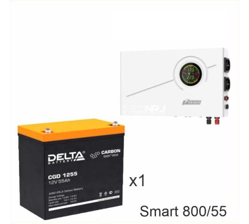 ИБП Powerman Smart 800 INV + Аккумуляторная батарея Delta CGD 1255