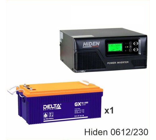 ИБП Hiden Control HPS20-0612 + Аккумуляторная батарея Delta GX 12-230