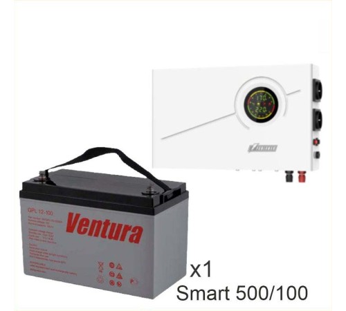 ИБП Powerman Smart 500 INV + Аккумуляторная батарея Ventura GPL 12-100