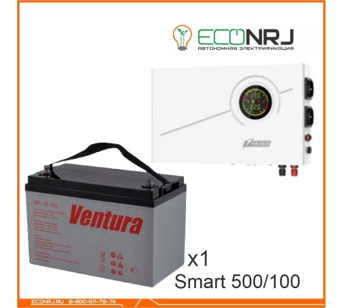 ИБП Powerman Smart 500 INV + Аккумуляторная батарея Ventura GPL 12-100