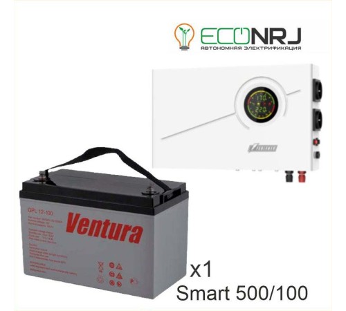 ИБП Powerman Smart 500 INV + Аккумуляторная батарея Ventura GPL 12-100