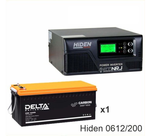 ИБП Hiden Control HPS20-0612 + Аккумуляторная батарея Delta CGD 12200