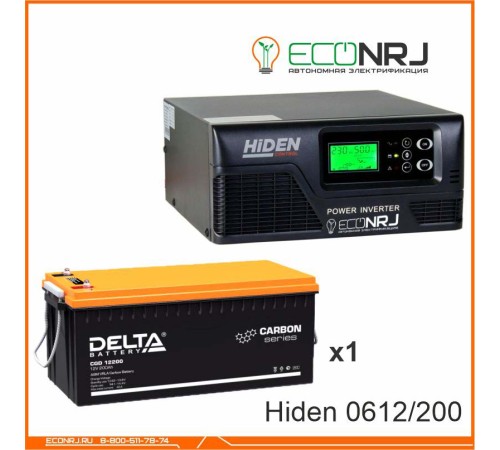 ИБП Hiden Control HPS20-0612 + Аккумуляторная батарея Delta CGD 12200