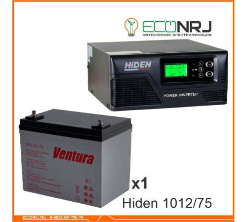 ИБП Hiden Control HPS20-1012 + Аккумуляторная батарея Ventura GPL 12-75