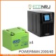 ИБП POWERMAN ONLINE 2000 Plus + Аккумуляторная батарея WBR GPL12400