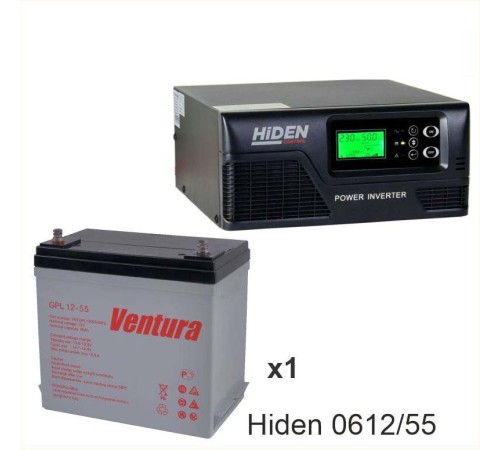 ИБП Hiden Control HPS20-0612 + Аккумуляторная батарея Ventura GPL 12-55