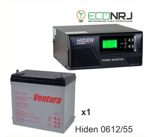 ИБП Hiden Control HPS20-0612 + Аккумуляторная батарея Ventura GPL 12-55