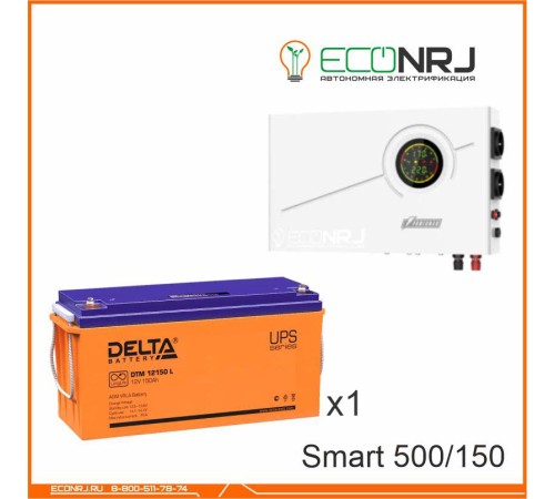 ИБП Powerman Smart 500 INV + Аккумуляторная батарея Delta DTM 12150 L