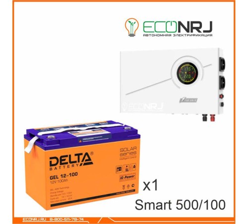 ИБП Powerman Smart 500 INV + Аккумуляторная батарея Delta GEL 12-100