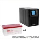 ИБП POWERMAN ONLINE 2000 Plus + Аккумуляторная батарея MNB MМ200-12