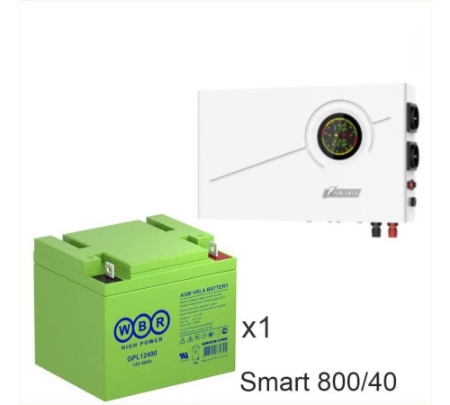 ИБП Powerman Smart 800 INV + Аккумуляторная батарея WBR GPL12400