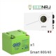 ИБП Powerman Smart 800 INV + Аккумуляторная батарея WBR GPL12400