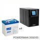 ИБП POWERMAN ONLINE 2000 Plus + Аккумуляторная батарея MNB MNG55-12