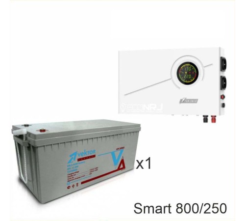 ИБП Powerman Smart 800 INV + Аккумуляторная батарея Vektor GL 12-250