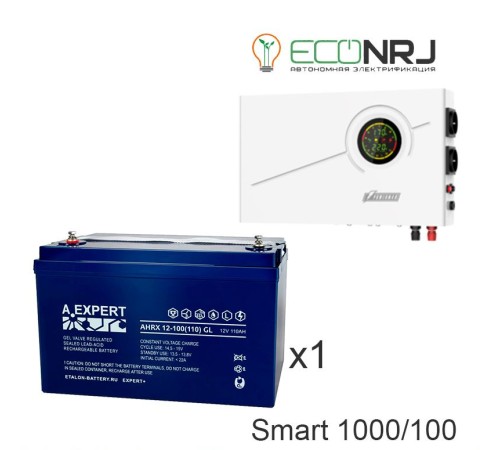 ИБП Powerman Smart 1000 INV + Аккумуляторная батарея ETALON AHRX 12-100 GL