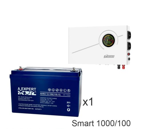 ИБП Powerman Smart 1000 INV + Аккумуляторная батарея ETALON AHRX 12-100 GL