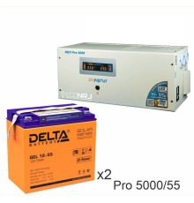 Энергия PRO-5000 + Аккумуляторная батарея Delta GEL 12-55