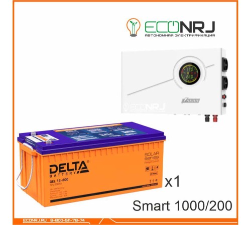 ИБП Powerman Smart 1000 INV + Аккумуляторная батарея Delta GEL 12-200