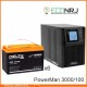 ИБП POWERMAN ONLINE 1000 Plus + Аккумуляторная батарея Delta CGD 12100