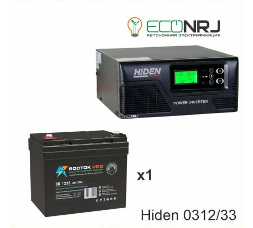 ИБП Hiden Control HPS20-0312 + Аккумуляторная батарея ВОСТОК PRO СК-1233