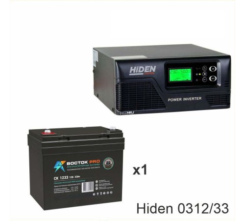 ИБП Hiden Control HPS20-0312 + Аккумуляторная батарея ВОСТОК PRO СК-1233