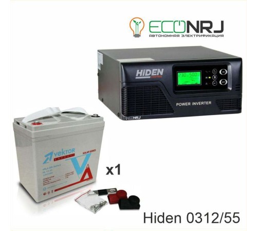 ИБП Hiden Control HPS20-0312 + Аккумуляторная батарея Vektor GL 12-55