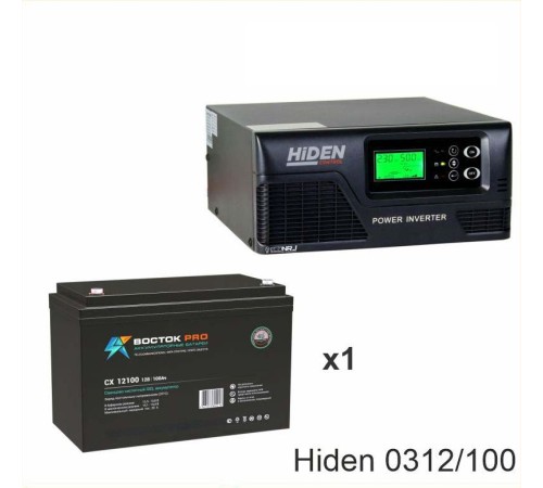 ИБП Hiden Control HPS20-0312 + Аккумуляторная батарея ВОСТОК PRO СХ-12100