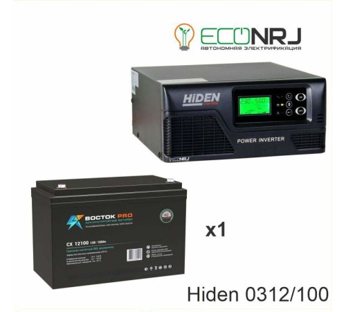 ИБП Hiden Control HPS20-0312 + Аккумуляторная батарея ВОСТОК PRO СХ-12100