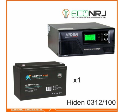 ИБП Hiden Control HPS20-0312 + Аккумуляторная батарея ВОСТОК PRO СХ-12100