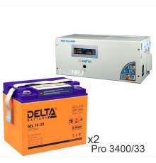 Энергия PRO-3400 + Аккумуляторная батарея Delta GEL 12-33