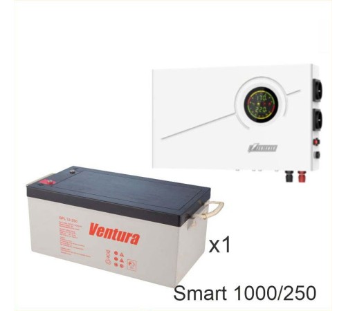 ИБП Powerman Smart 1000 INV + Аккумуляторная батарея Ventura GPL 12-250