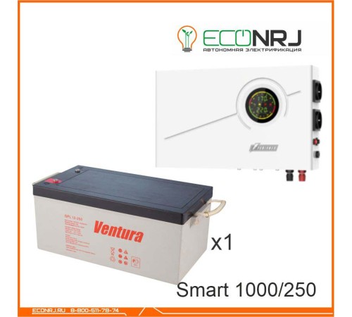 ИБП Powerman Smart 1000 INV + Аккумуляторная батарея Ventura GPL 12-250