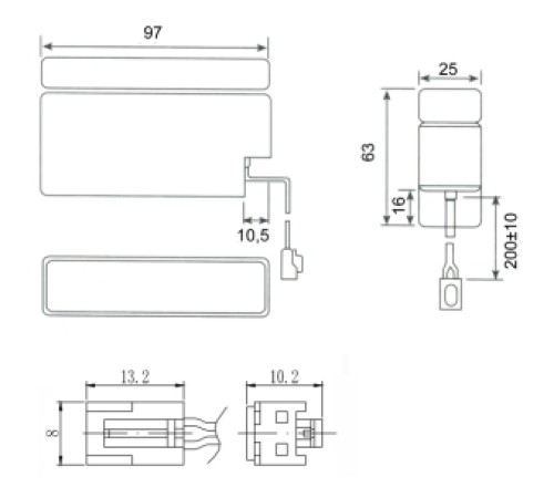 Аккумуляторная батарея Delta DT 12008(T13)