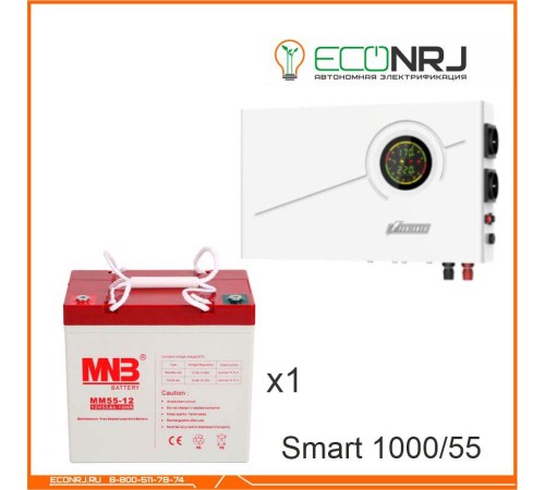 ИБП Powerman Smart 1000 INV + Аккумуляторная батарея MNB MМ55-12