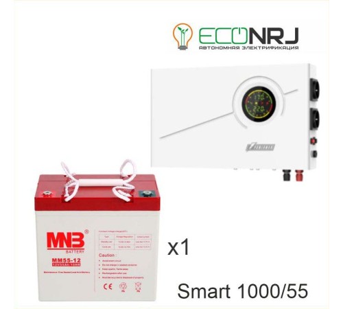 ИБП Powerman Smart 1000 INV + Аккумуляторная батарея MNB MМ55-12