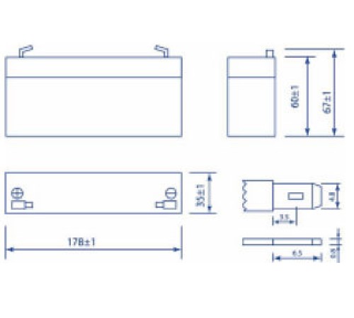 Аккумуляторная батарея Battbee BT 12022