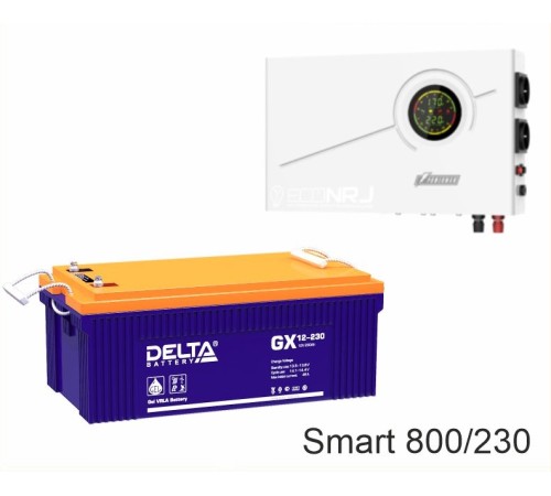 ИБП Powerman Smart 800 INV + Аккумуляторная батарея Delta GX 12-230