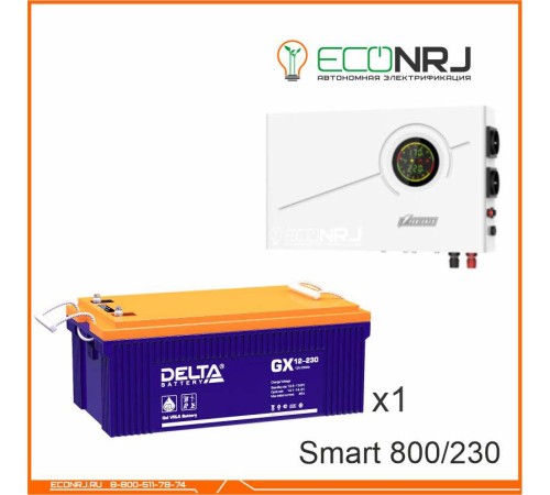 ИБП Powerman Smart 800 INV + Аккумуляторная батарея Delta GX 12-230