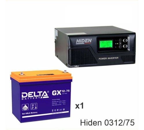 ИБП Hiden Control HPS20-0312 + Аккумуляторная батарея Delta GX 12-75