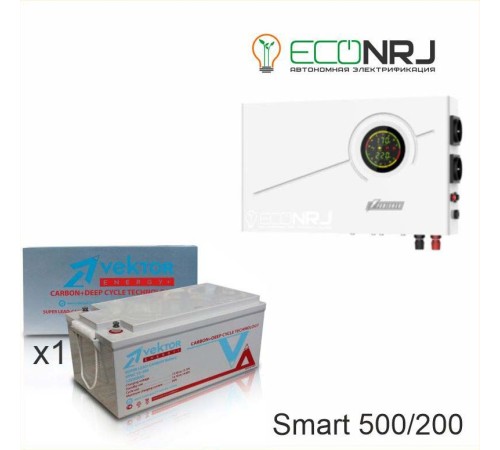 ИБП Powerman Smart 500 INV + Аккумуляторная батарея Vektor VPbC 12-200