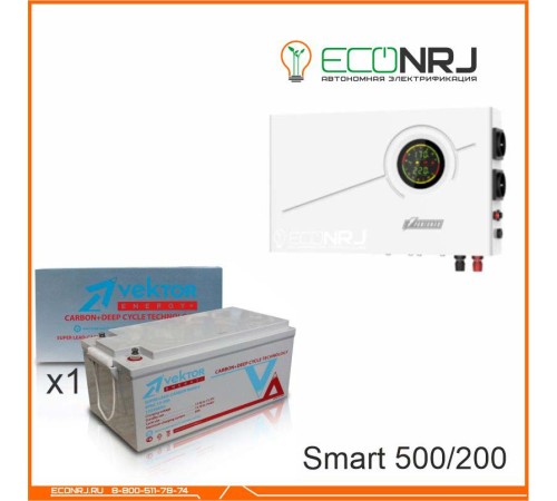 ИБП Powerman Smart 500 INV + Аккумуляторная батарея Vektor VPbC 12-200