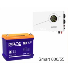 ИБП Powerman Smart 800 INV + Delta GX 12-55